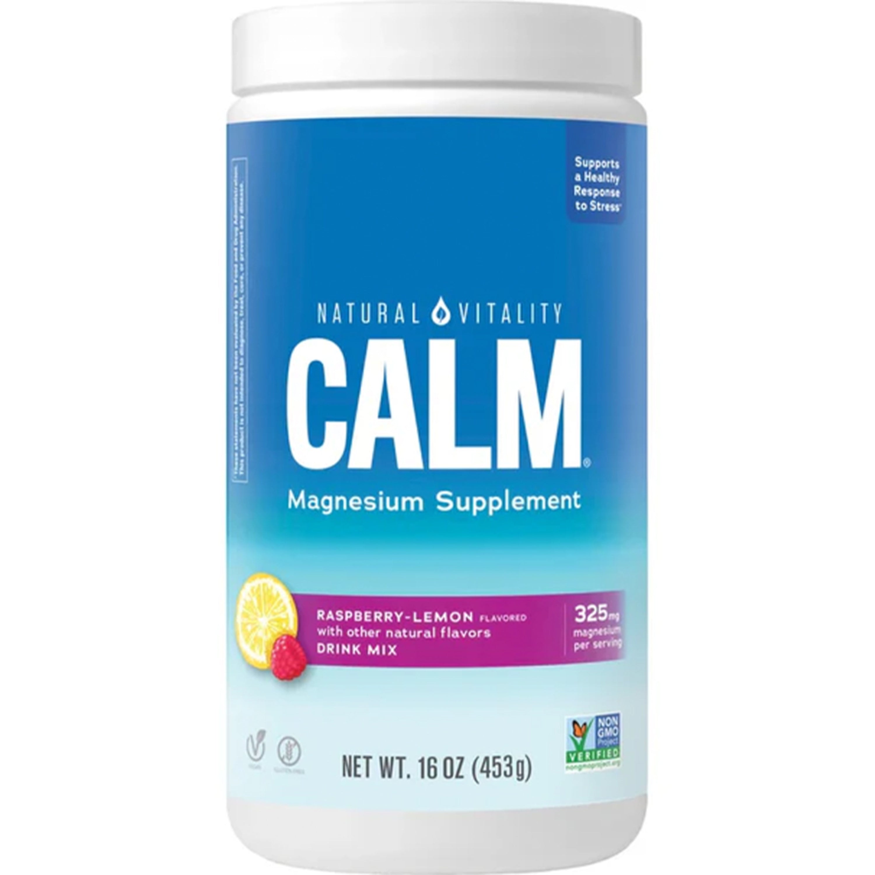 CALM Magnesium Powder - Raspberry Lemon Flavor | Natural Vitality