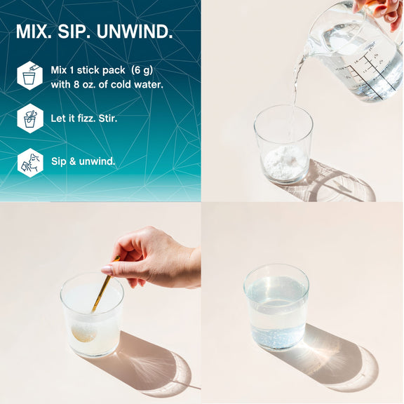 View 3 MAXCALM 10-in-1 Magnesium + Happy Saffron Fizzy Fruit Punch, 20 Stick Packs
