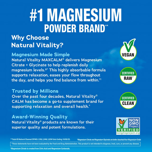 View 6 MAXCALM Powder Unflavored, 8 oz (226 g) Powder