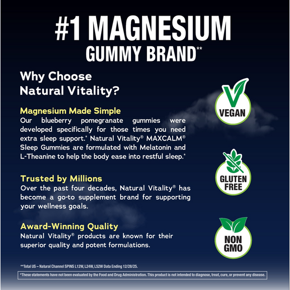 view 6 NV Sleep Gummies Mag + Melatonin for restful sleep.
