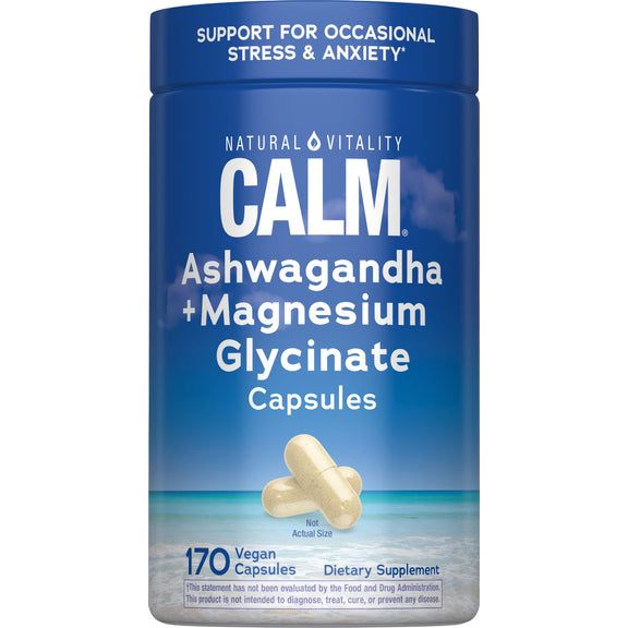 View 1 CALM Ashwagandha + Magnésio Glicinato, 170 Cápsulas Veganas