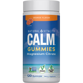 CALM Gummies Orange Flavor, 120 Tasty Gummies