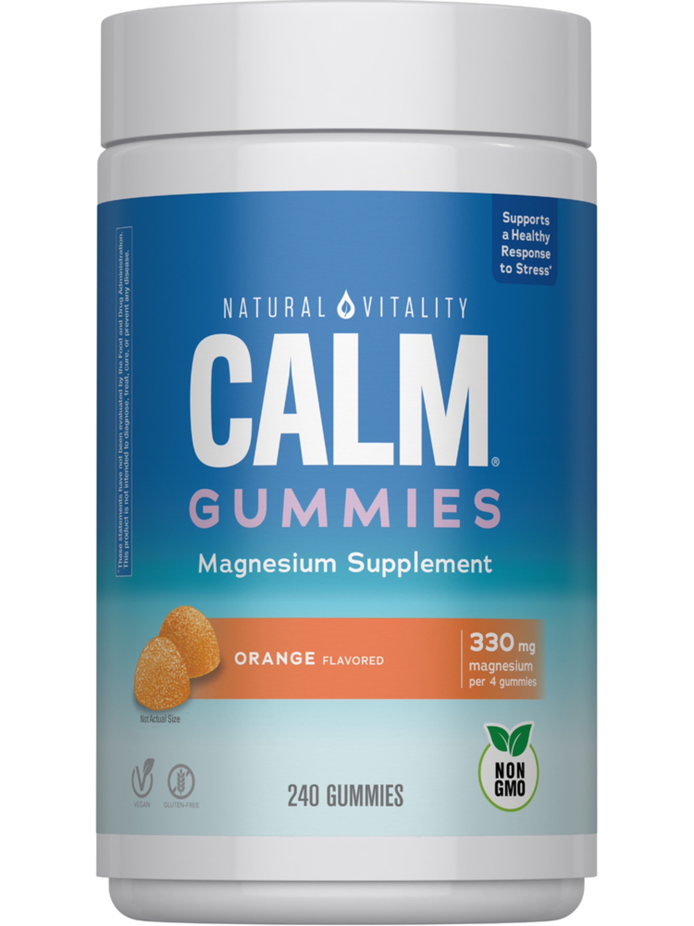 CALM Gummies Orange Flavor, 240 Tasty Gummies Bottle