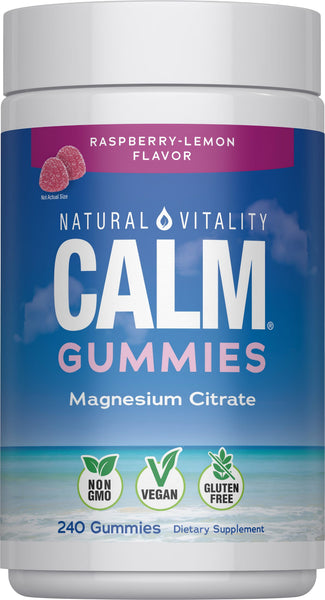 CALM Gummies - 240 Gummies (Raspberry-Lemon Flavor)