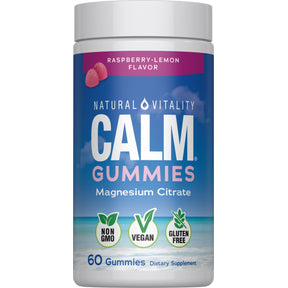 Gomas CALM Sabor Framboesa-Limão, 60 Gomas Saborosas