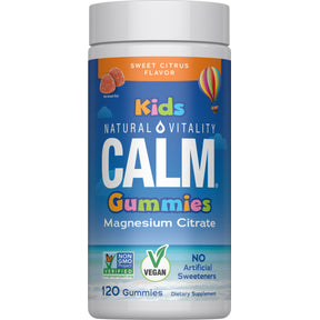 Gomitas CALM para niños, sabor cítrico dulce, 120 gomitas deliciosas