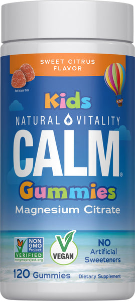 CALM Kids Gummies 120ct – Sweet Citrus Flavor Magnesium Support
