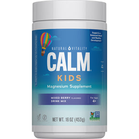 CALM Poudre pour enfants Baies mélangées, 16 oz (453 g) Poudre