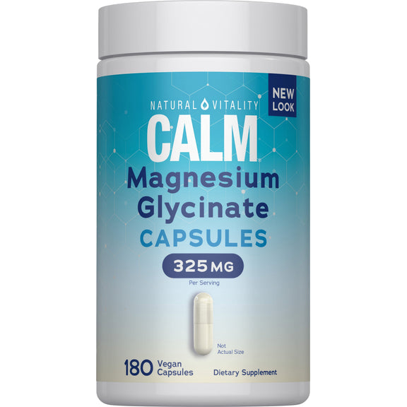View 1 CALM Magnesium Glycinate, 325 mg, 180 Vegan Capsules