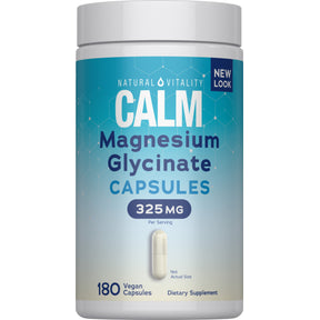 CALM Magnesium Glycinate, 325 mg (per serving), 180 Vegan Capsules