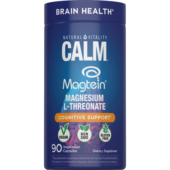 View 1 CALM Magtein Magnesium and L-Threonate, 90 Vegetarian Capsules