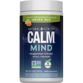 CALM MIND + L-Theanine Powder Honey Chamomile, 6 oz (168 g)