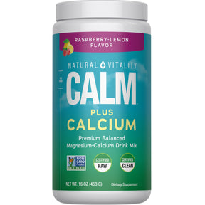CALM plus Poudre de Calcium Framboise-Citron, 16 oz (454 g)