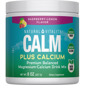 CALM plus Calcium en poudre Framboise-Citron, 8 oz (226 g)