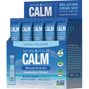 CALM Polvo Sin Sabor en Paquetes, 30 Paquetes