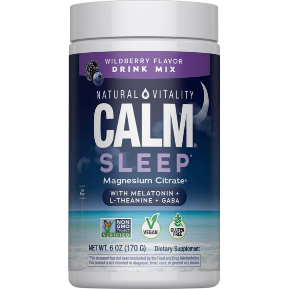 View 1 CALM Sleep with Melatonin Powder Wildberry, 6 oz (170 g) Powder