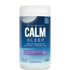 CALM Sleep with Melatonin Powder Wildberry, 6 oz (170 g)