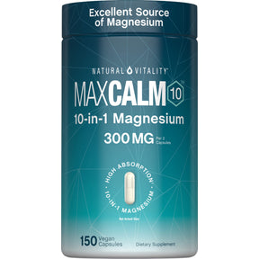 MAXCALM 10-in-1 Magnesium, 150 Vegan Capsules
