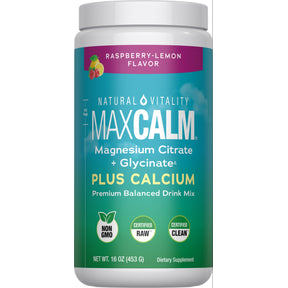 CALM plus Kalzium Pulver Himbeer-Zitrone, 16 oz (454 g)
