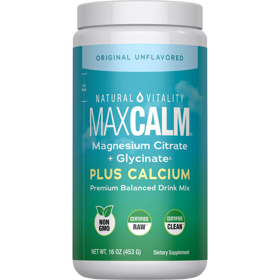 View 1 MAXCALM plus Calcium Powder Unflavored, 16 oz (453 g) Powder