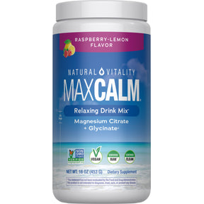 MAXCALM Powder Raspberry-Lemon, 16 oz (453 g)