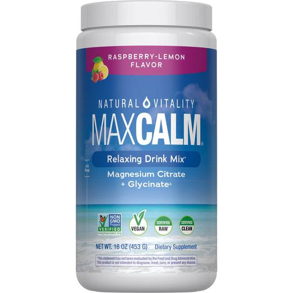 View 1 MAXCALM Powder Raspberry-Lemon, 16 oz (453 g)