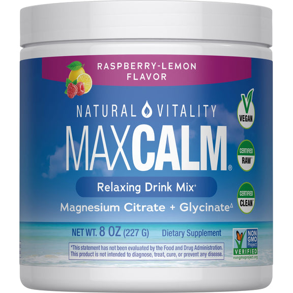View 1 MAXCALM Powder Raspberry-Lemon, 8 oz (227 g)