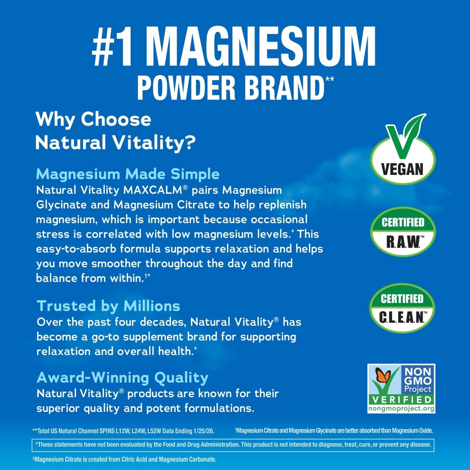 IMAGE 6 of 6 - Infographic about Natural Vitality magnesium powder: