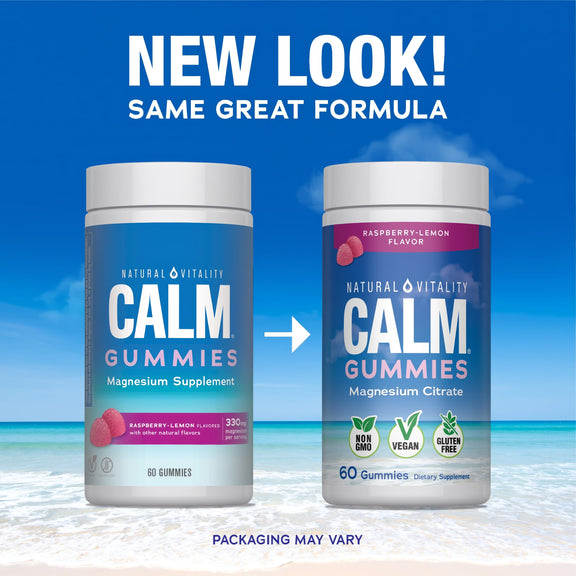 View 4 Gummies CALM Saveur Framboise-Citron, 60 Gummies Savoureuses